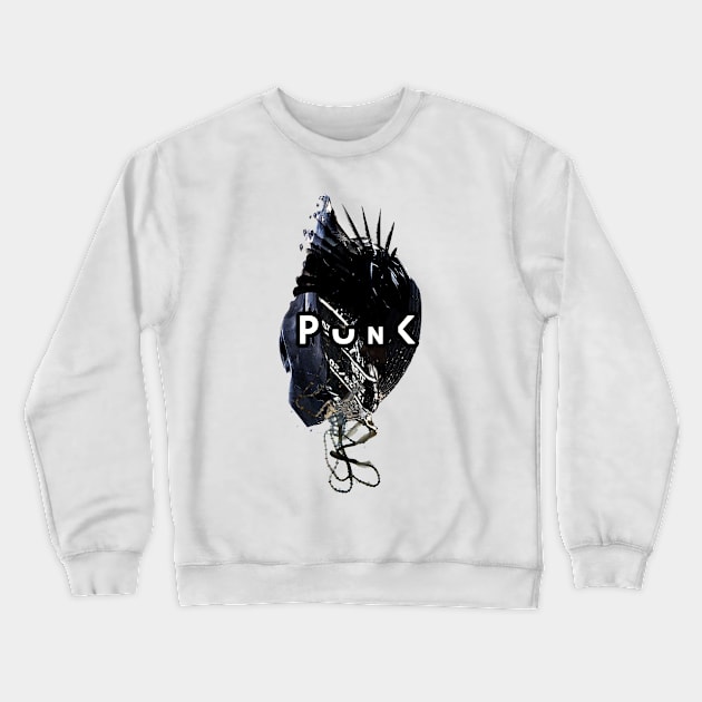Punk Crewneck Sweatshirt by DevanGill
